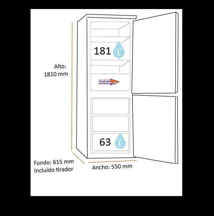 FAGOR Combi 3FFV1855BG, Cíclico, Crema- clase E - Imagen 3 de 3