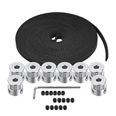 Zeelo GT2 Timing Belt Pulley 8pcs 5mm 20 Teeth Timing Pulley Wheel and GT2 5 ...