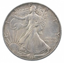 Better Date 1991 American Silver Eagle 1 Troy Oz .999 Fine Silver *879