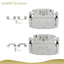 Front Left Right Brake Calipers w/ Bracket Pair For 2003-2008 Cadillac CTS