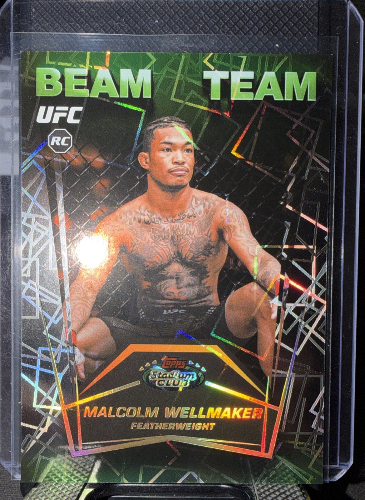 2026 Topps Stadium Club UFC Malcolm Wellmaker Beam Team RC SSP Case Hit #BT-5