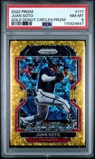 PSA 8 2022 Juan Soto Gold Donut Circles Prizm 3 /10 #117
