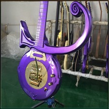 Custom Electric Guitar Rare Metallic Purple Prince Symbol SH Pickup FR Bridge