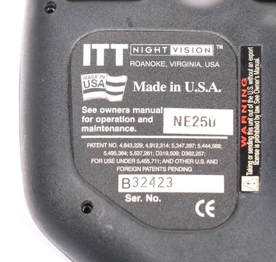 ITT Night Vision G3 NE220 ナイトビジョン ITT Industries Night Enforcer G3 Night Vision Binocular | eBay