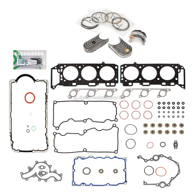Full Gasket Set Bearings Rings Fit 2006-2008 Ford Mustang 4.0L V6 SOHC - Image 2 of 4