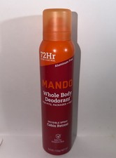 Mando Whole Body Deodorant Spray Cabin Retreat 3.6 oz Aluminum Free 72Hr NEW