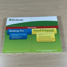 INTUIT QUICKBOOKS DESKTOP PRO 2017 W/PAYROLL ENHANCED FULL LICENSE *SEALED*