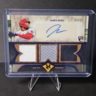 2025 Topps Museum James Wood Blue Sapphire 5/25 Triple Relic Auto RC SPTRA-JW