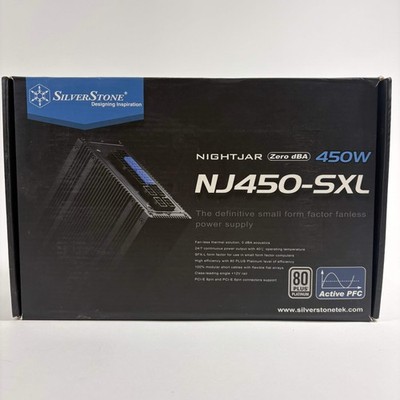 Silverstone NIGHTJAR 450W NJ450-SXL Fully Modular SFF PSU with ATX & PCIE Cables