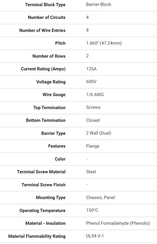 CURTIS O-4 4PT Terminal Block - Image 2 of 4