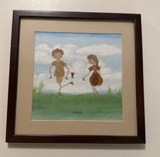 Hand made by the Livelyhood program. Picture made with dried leaves. 9 sq