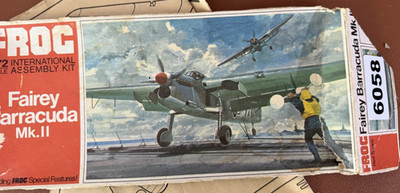 vintage Frog Model Kit Fairey Barracuda 1/72 NO.F.161 BOX DAMAGE 6058