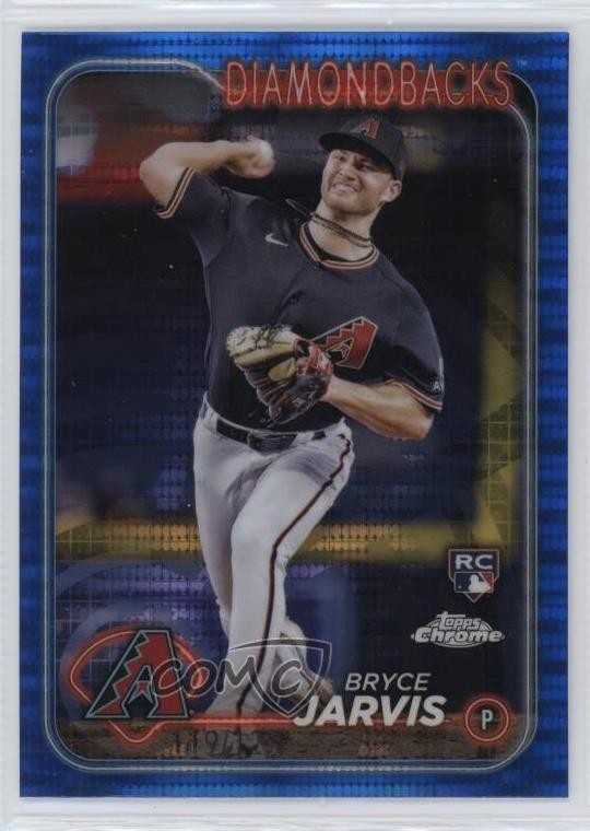 2024 Topps Chrome Blue Sonar Refractor /125 Bryce Jarvis #75 Rookie RC