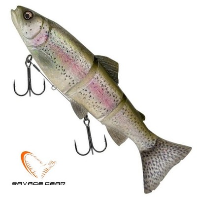 Savage Gear 3D Line Thru Trout Swim Bait 20cm 93g Slow Sink Rainbow Trout - Pike