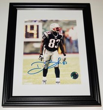 DEION BRANCH AUTOGRAPHED 8X10 COLOR PHOTO (FRAMED & MATTED) - PATRIOTS!