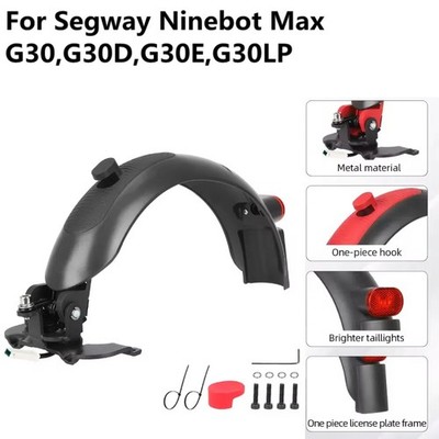 Rear Fender Mudguard Light for Segway Ninebot Max G30 G30D G30E G30LP E-Scooter