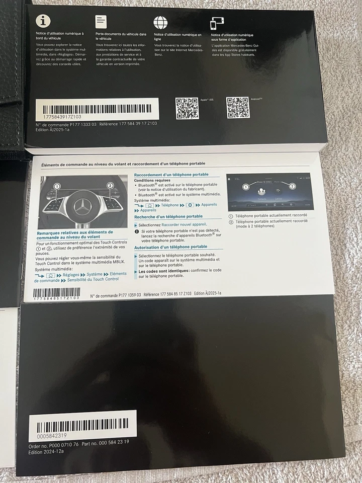 Manuel Notice D’utilisation Français Mercedes Et AMG classe A W177 Phase 2 Neuf - Photo 4/4