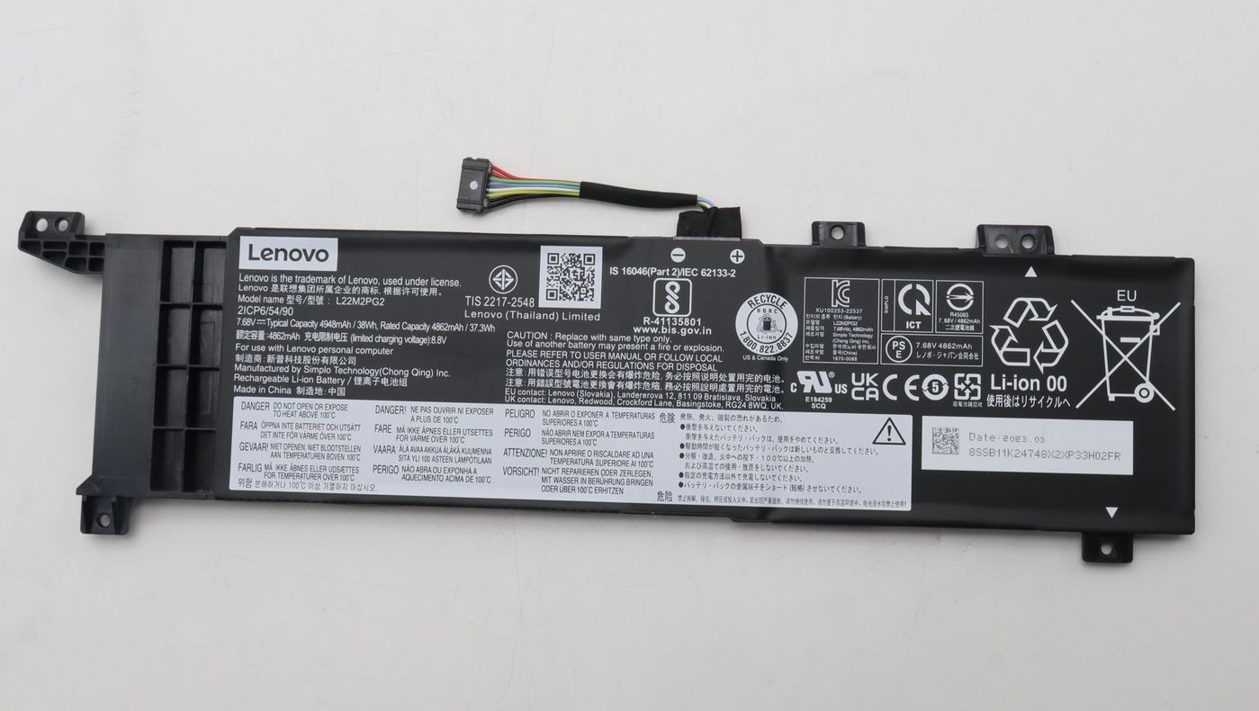 Lenovo 5B11K24747 BATTERY 2cell 38Wh 7.68V