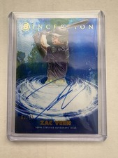 2021 Bowman Inception Primordial Prospects Auto Zac Veen Blue Foil /75 (RC)