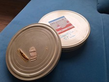 2x Filmspulen-Dose / Filmdose Metall &ndash; ORWO &ndash; &Oslash; ca. 28 cm & 26 cm &ndash; Vintage