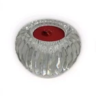 Vintage Waterford Crystal Ball Faceted Votive Tea Light Candle - Holder 2" Tall