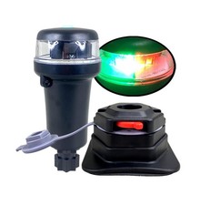 Pactrade Marine Navigation Lights for Boats LED - Red/Green Battery Black