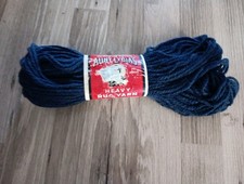 Vtg Aunt Lydia's Heavy Rug Yarn 725 NAVY 1 Skein 70 yds, 1.6oz  Polyester NOS