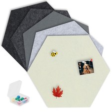Hexagon Felt Cork Board Tiles Hexagon Felt Bulletin Board Tiles Self Adhesive...