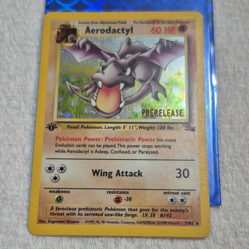 Aerodactyl 1/62 Fossil Holo