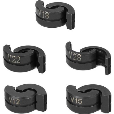 Pressbacken V Kontur 5er Set V12 V15 V18 V22 V28 Kupferrohr Presszange