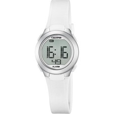 Calypso Digital Crush Damenuhr K5677-1 Weiss Kunststoffband 27,5 mm