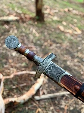 Custom Handmade Carbon Steel Blade Viking Sword | Hunting Sword