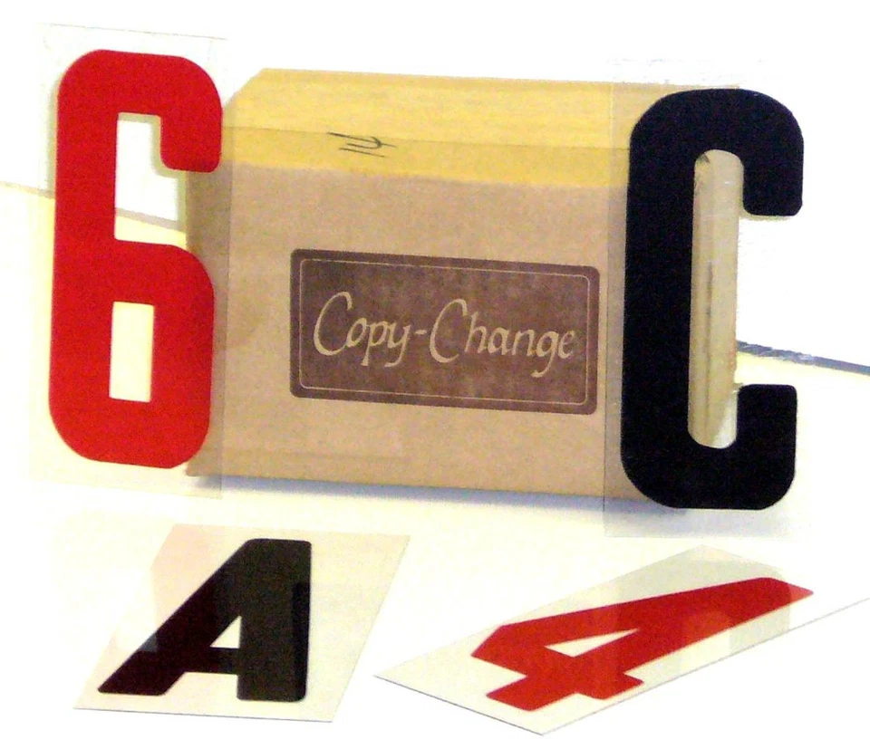 COPY CHANGE 6" Flex Changeable Letters set 4 Portable Signs 250ct.