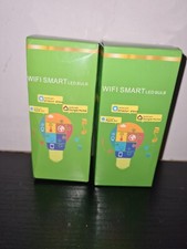 2 X Wifi RGB Multicoloured LED Smart bulb - Screw-in - Standard fitting