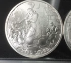 1 Troy Oz 999 Silver Round Pied Piper #2 of the Medieval Legends Series