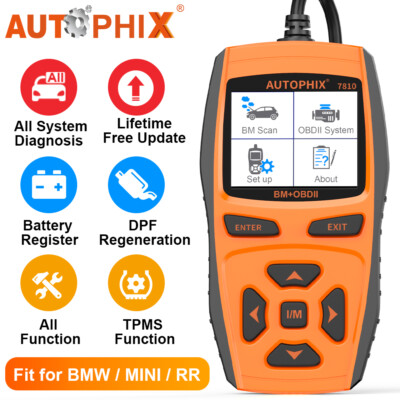 Autophix 7810 For BMW Mini Car All System OBD2 Scanner Diagnostic Scan Tool BMS