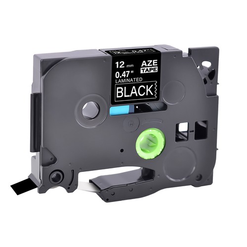 20PK Compatible with Brother PT-580c TZ335 TZe335 White on Black Label Tape 12mm - Picture 2 of 12