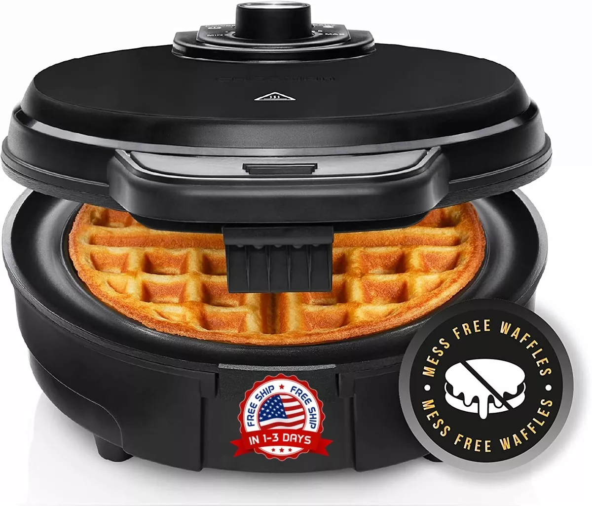 #1 Maquina Para Hacer Waffles Electrica Redonda Gofrera Belga Sandwichera  NUEVO