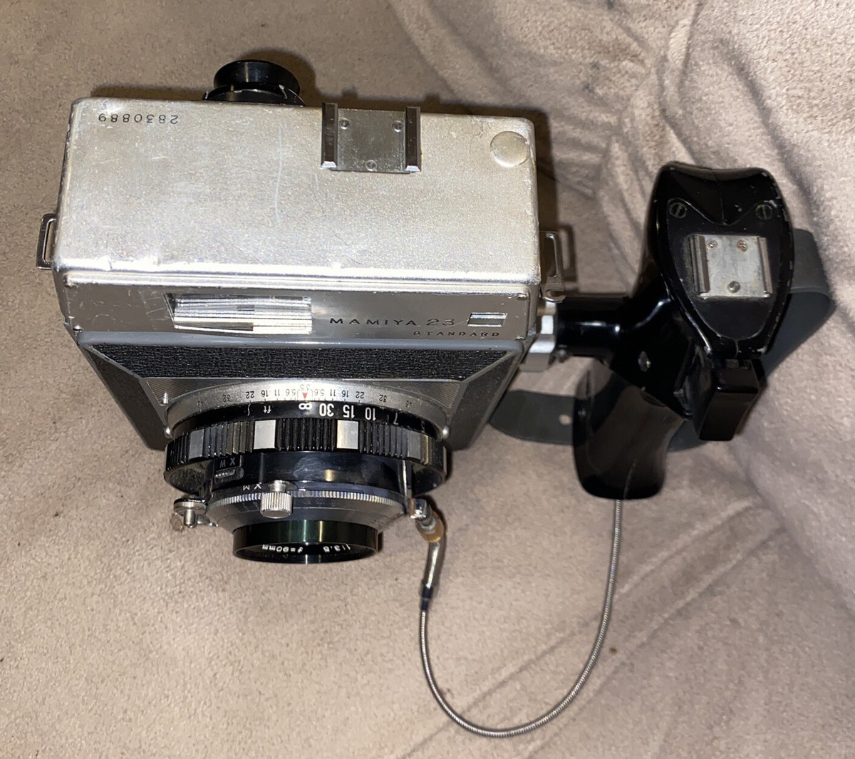 Mamiya Press 23 Body w/ 90mm f3.5 Lens + Grip *Optics