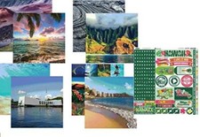 Hawaii 12x12 Scrapbook Papers and Stickers Set