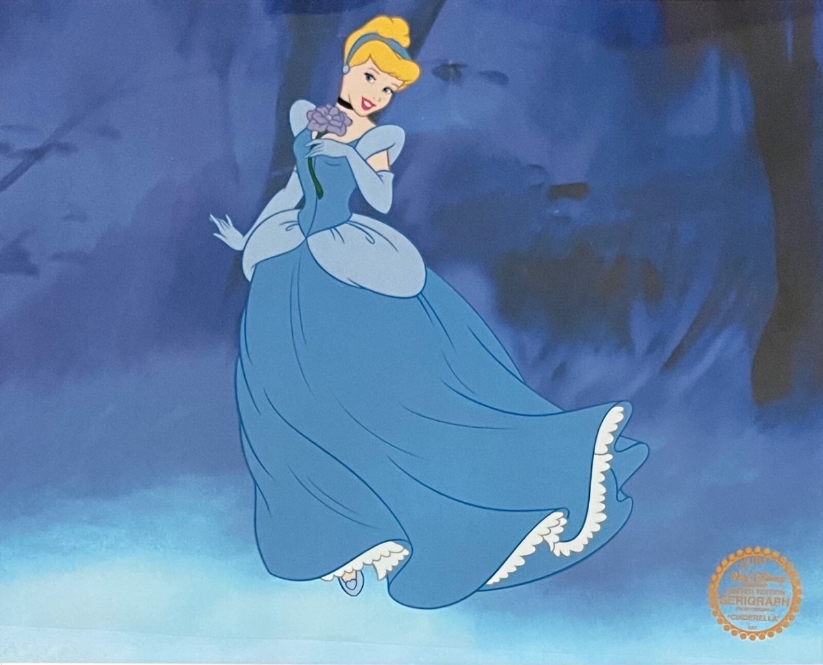 DISNEY CINDERELLA Sericel Animation Art Serigraph Cel 11