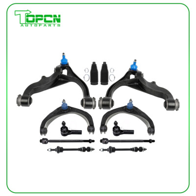 12 Front Upper & Lower Control Arm Sway Bar Tie Rod For 2006-2008 Dodge Ram 1500