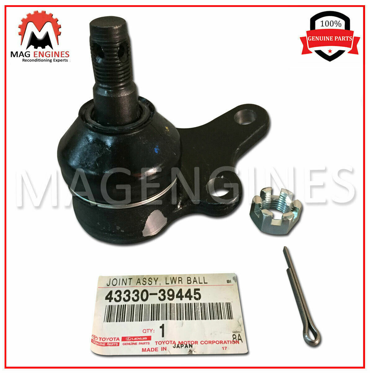 43330-39445 GENUINE OEM FRONT JOINT ASSY, LOWER BALL, FRONT, RH/LH 