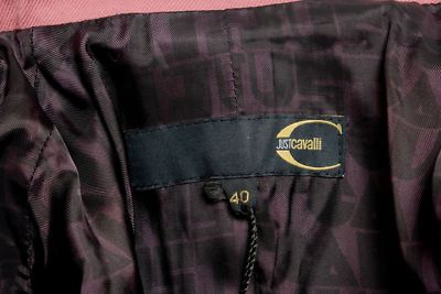 Blazer Femme Rose Just Cavalli - Taille 40 (US S) - 98% Coton - Neuf Sans étiquette
