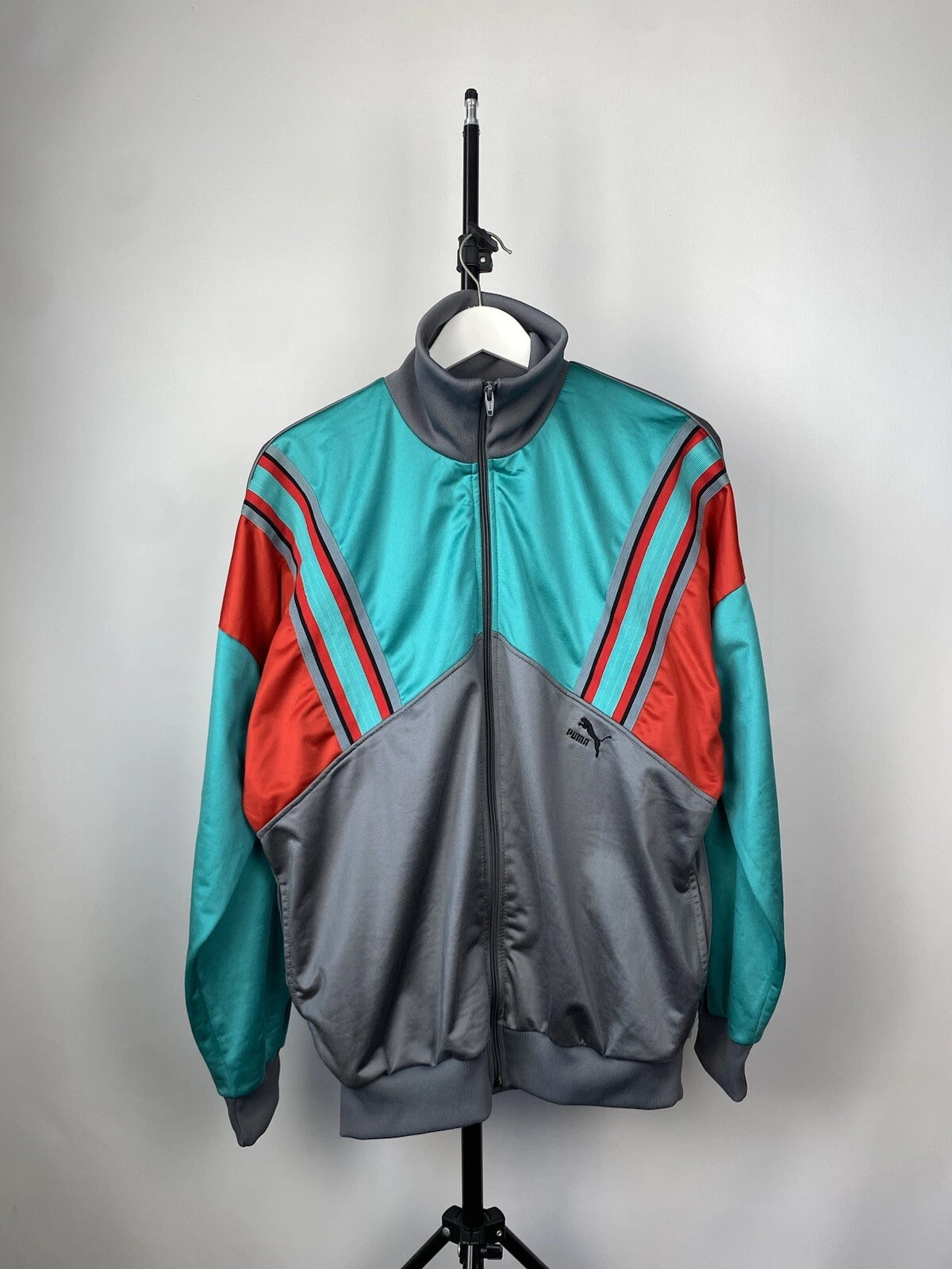 Rare Multicolour Puma retro jacket 80s - 90s Men’s M-L Size