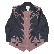 Roamans Tassel Womens Jacket Black Xl