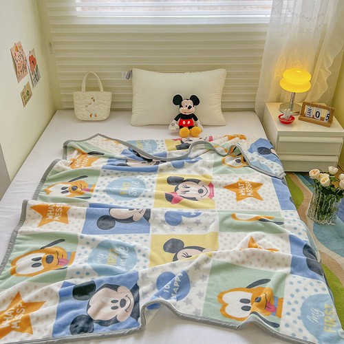 Disney Throw Blanket Stitch Kid Thickened Milk Velvet Blanket Pooh Lunch Blanket - Picture 21 of 28