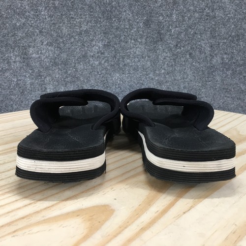 Sandalias deportivas Polo para mujer 8 extensiones negras punta abierta sin cordones gancho y bucle cómodas - Imagen 8 de 16