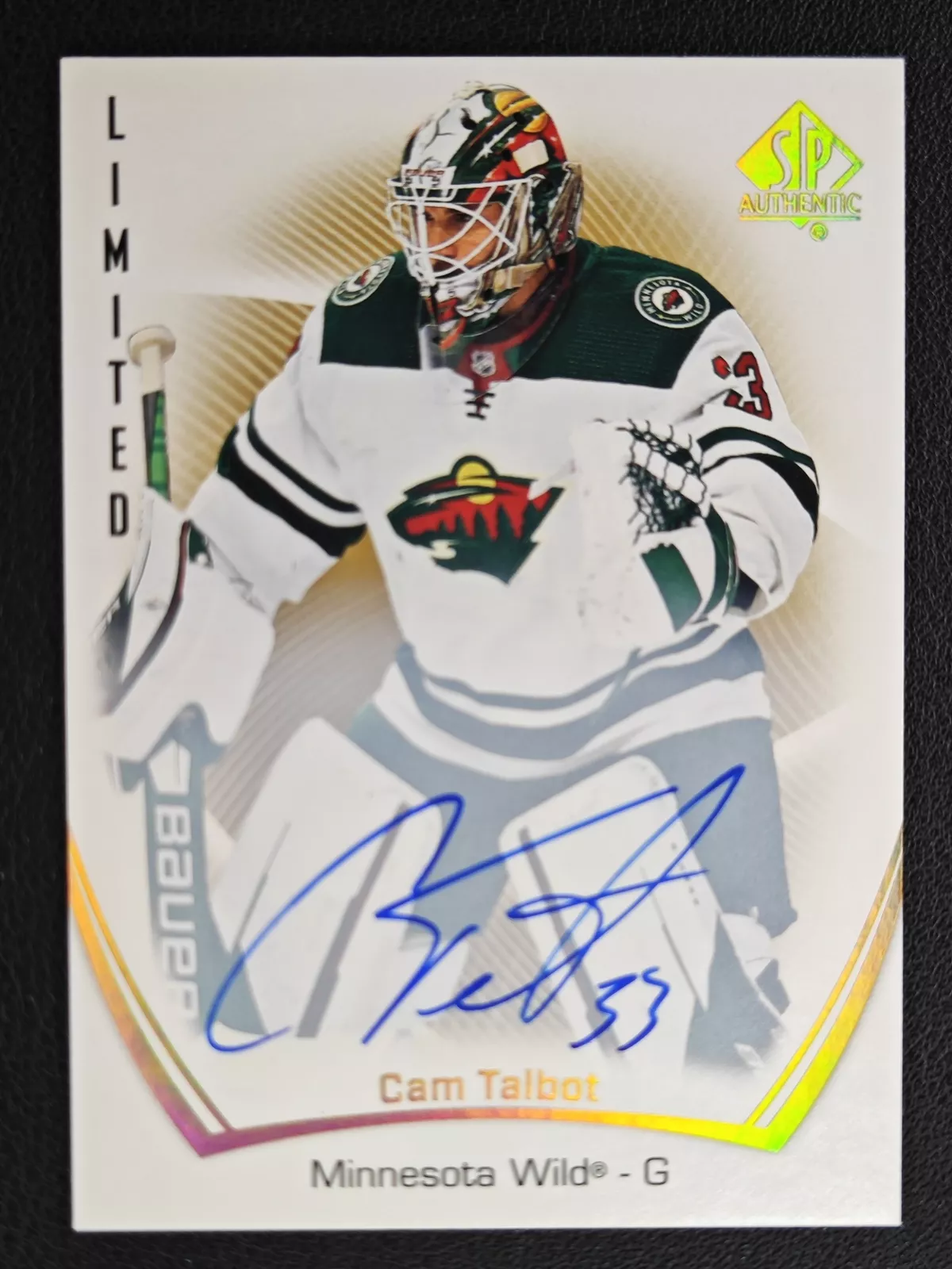 Cam Talbot trading card