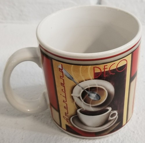 Sakura Table DOWN TOWN DECO Americana Deco Mug Tea Cup Rare Collectable - Picture 3 of 5